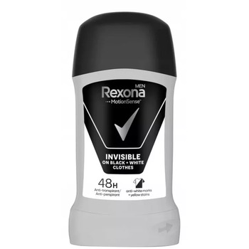 Men Motionsense Invisible Black+White Deostick - Tuhý deodorant